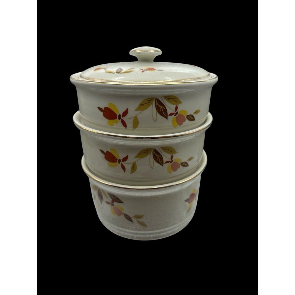 Hall Autumn Leaf Stack Set With Lid